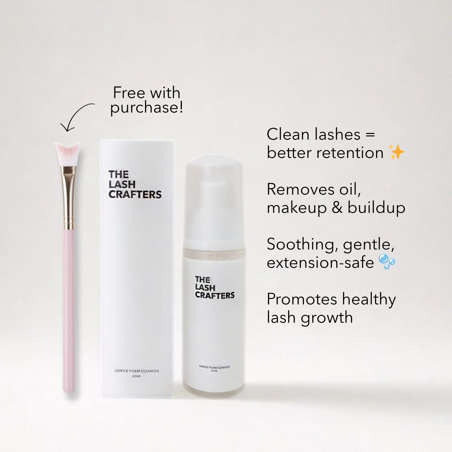 Gentle Foaming Lash Cleanser